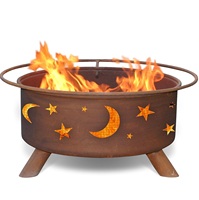 Sadece dışında arka bahçe veranda bahçe teras için ateş çukuru başlattı barbekü raf, yağmur kılıfı, kıvılcım üst ve Poker Metal ile ateş çukuru