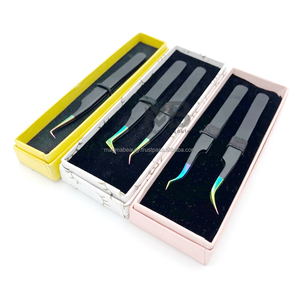 Pinzas para Pestañas de Todos los Tipos y Colores Sólidos, para Volumen Ruso, Herramienta de Maquillaje de Alta Calidad para Mujeres, con Empaque Personalizado - Product Image 3