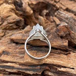 Trillion Moonstone Ring Handmade 925 Sterling Silver June Birthstone Unique Statement Fashion Jewelry Gift For Women <b>Men</b> - Product Image 6