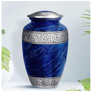 Handcrafted Cremation Urn Handmade Decorative Adult <b>Memorial</b> Urn for Human Ashes Stylish Funeral Supply OEM Wholesale Bulk - Product Image 5