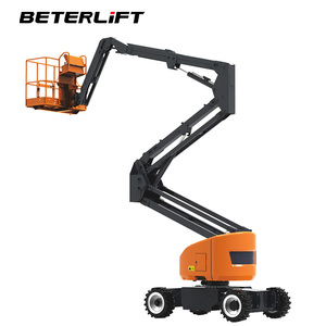 מעלית זרוע מפרקית 10 מטר 12 מטר 14 מטר, מופעלת על ידי סוללה, הרמה הידראולית, מעלית זרוע מפרקית לעבודות בנייה ותחזוקה - Product Image 1