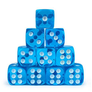 <b>Entertainment</b> games transparent colorful Acrylic Rounded Dice - Product Image 2