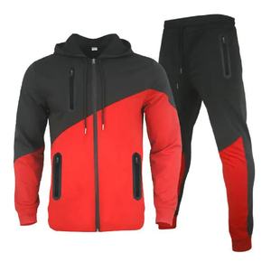 Survêtement unisexe à fermeture éclair personnalisé de haute qualité 100% coton imprimé Fitness Training Sports Plus Size Heavyweight Hoodie Sweatpants - Product Image 5