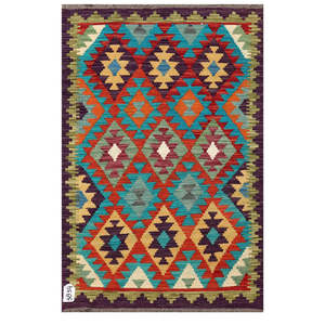 Alfombra Kilim de Maimana, Afganistán, 119 x 78 cm, Alfombra Tradicional Afgana - Product Image 1