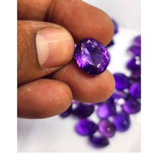44 pièces d'améthyste violette naturelle 12mm à 18mm facette ovale 349 Cts Lot ventes d'iroc pierres précieuses en vrac de haute qualité US $104 pour tous - Product Image 3
