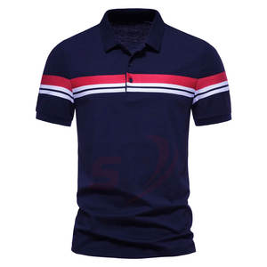 La mejor calidad de manga corta para hombre para Polo, tela de punto de patrón sólido transpirable con diseño impreso, nueva llegada - Product Image 5