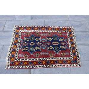 พรมขนาด 2.8x3.7 ฟุต, พรมตุรกีขนาดเล็ก, พรมลายพรางสีแดง - Product Image 4