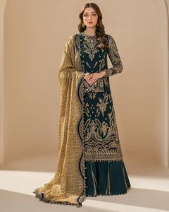 Vente chaude pakistanaise et indienne Saarree robe Designer Sarree Saree Sari par AJM TRADE HOUSE modèle 1079 - Product Image 6