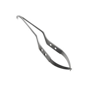 Tijera alemana de acero inoxidable, tijera de acción de resorte, 4,5 borde curvo, Micro tijera de resorte para uso quirúrgico - Product Image 2