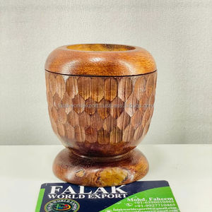 Quemador de incienso de madera de diseño creativo, Bakhoor quemador, incensario árabe de madera, soporte de incienso de Falak World Export - Product Image 6