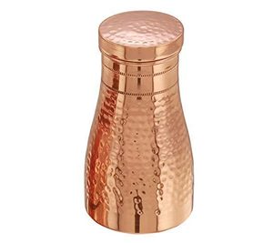 Carafe en cuivre avec couvercle - Soutien bien-être écologique - Grande capacité - Bénéfices antimicrobiens - Options personnalisables - Product Image 4