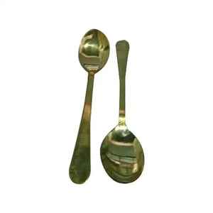 Brass <b>Gold</b> <b>Spoon</b> Fork Flatware Cutlery Dinner Ware Set for Home Restaurant Home Fork Knife <b>Spoon</b> Set Customized Design and Sale - Product Image 6