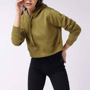 เสื้อฮู้ดกันหนาวแขนยาวผ้าฝ้าย100% สำหรับผู้หญิงสีพื้นแบบสวมหัวสำหรับใส่ไปยิมฟิตเนสยิม - Product Image 4