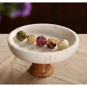 Comprar soporte de pastel de mármol con base de madera por STAR CRAFT INDIA Venta caliente 2024 herramientas de pastel soporte de pastel - Product Image 2