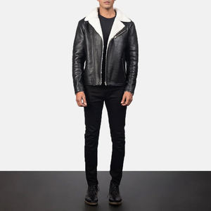 Blouson en cuir véritable en peau de mouton pour homme B3 RAF Blouson aviateur pilote volant Service OEM disponible - Product Image 3