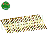 Clous assemblés 2-3/8 "x 0.113 5000pcs clous à bande en plastique à 21 degrés encadrant le clou avec le type de tige de vis, fabriqué au Vietnam