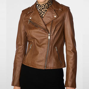 Veste en cuir d'agneau véritable pour femmes, respirante, écologique, veste varsity d'hiver, nouvelle collection, prix de gros avantageux - Product Image 3