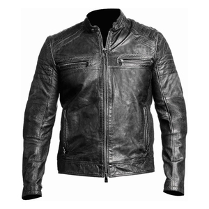 Chaquetas personalizadas de cuero de alta calidad para montar en motocicleta - Product Image 1