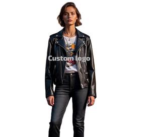 Chaqueta de cuero de moda de diseño personalizado Fabricante Proveedor Chaqueta de cuero de diseñador de moda Fábrica de diseño personalizado - Product Image 1