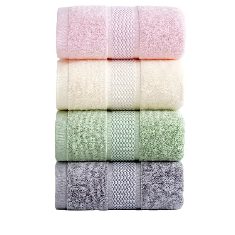 BT53 Роскошные 100% расчесанное полотенце 32s/2 хлопковое банное полотенце для спа отеля полотенце для лица с индивидуальным логотипом однотонный набор махровых полотенец