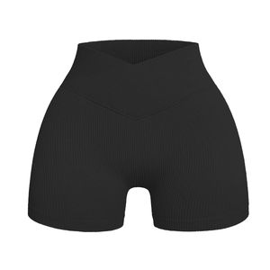Shorts de yoga sans couture de vêtements de gymnastique personnalisés de haute qualité avec motif solide Shorts de sport de remise en forme à la taille élastique - Product Image 1