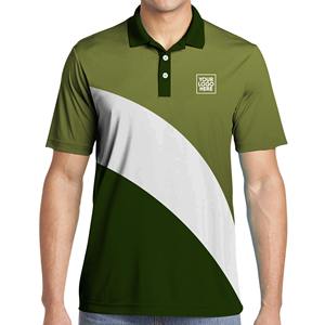 Polo personalizado de alta calidad de secado rápido con impresión de sublimación completa para hombre, camiseta Logo Fit Dry, Camiseta deportiva transpirable para golf - Product Image 5