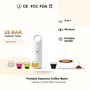 Cafetera Portátil, Oferta Exclusiva para Amantes del Espresso en Viajes, Operación Sencilla con un Solo Botón, Ideal para Nuevos Consumidores <span class=keywords><strong>de</strong></span> Café - Product Image 1