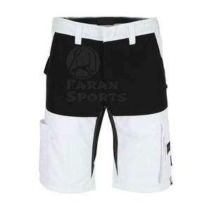 Pantalones cortos de trabajo de algodón 100% para hombre más vendidos, ropa de entrenamiento de patrón sólido, cintura media, uso informal, transpirable, gran oferta - Product Image 1