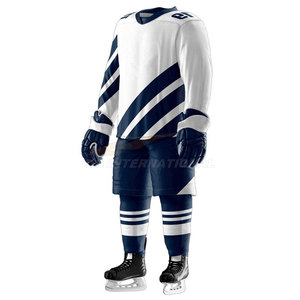 Uniforme de hockey sobre hielo sublimado Premium, directo de fábrica, ropa de equipo hecha a medida, conjunto de entrenamiento de Jersey deportivo profesional - Product Image 3