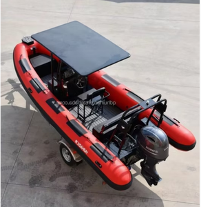 Bateau pneumatique rigide CE China Sport 22FT 620 en Hypalon PVC, caoutchouc robuste, luxe, pêche, famille, coque en V profond, aluminium - Product Image 2