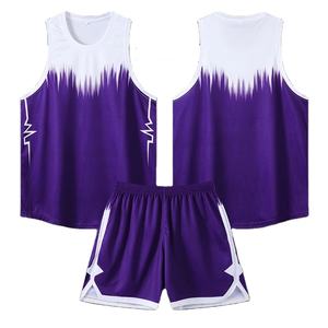 Uniforme de basket-ball pour hommes, personnalisable, pour hommes et femmes, uniforme d'entraînement respirant à séchage rapide, chemise sans manches, vêtements de sport - Product Image 1