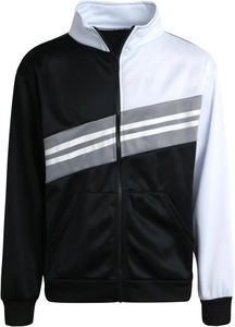 Precio al por mayor Logotipo personalizado Boys Tricot Jogger Set Nuevo último diseño de 2 piezas Active Performance Zip-Up Chándal Set - Product Image 2