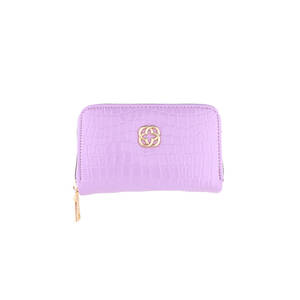 กระเป๋าสตางค์ซองจดหมายหนังนิ่ม Lilac CNT30003 ป้องกันการโจรกรรม RFID สำหรับสุภาพสตรี พร้อมซิป - Product Image 1