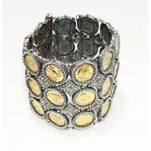 Bracelet antique en argent sterling 925, motif Constantinople, avec pièces de monnaie, bijou de collection culturelle, 174,5g, serti clos, pour femme - Product Image 6