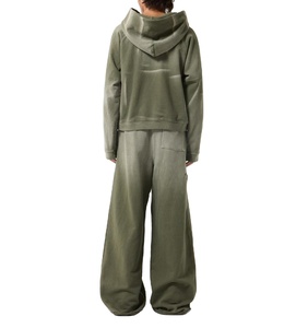 Conjunto Deportivo Personalizado para Hombre, Sudadera Holgada con Hombros Caídos, Felpa Francesa de 400 g/m², Lavado Ácido Decolorado al Sol, Pantalones Deportivos - Product Image 2