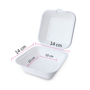 Caja de bagazo desechable ecológica de 6 "x 6" x 3 "que mejora la responsabilidad ambiental - Product Image 4