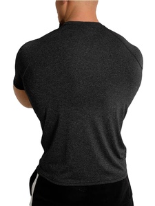 Chemises de sport pour hommes, taille US, logo personnalisé, impression par transfert thermique, séchage rapide, respirantes, manches courtes, coupe classique, 100% coton - Product Image 4