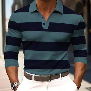 Malla de algodón transpirable Sensación suave Ajuste clásico Cuello de polo acanalado Tapeta de tres botones Piqué Algodón Poloshirts Camiseta de golf - Product Image 5