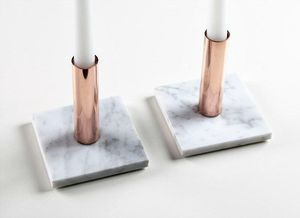 Elegant Luxury <b>Marble</b> Candle Stand with Metal Lantern Holder for Home Decor and Lighting Includes Candle <b>Jars</b> - Product Image 3