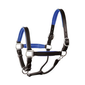 Licol pour cheval en acier inoxydable de haute qualité avec logo personnalisé, nez rembourré confortable et construction robuste pour un usage quotidien - Product Image 1