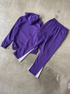 Conjunto de Pantalones Deportivos y Sudadera con Capucha Unisex Personalizados, Pantalones Deportivos Anchos, Fabricante de Conjuntos Deportivos Personalizables para Hombre - Product Image 2
