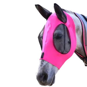 ผ้าคลุมหน้าลายม้าบินแบบตาข่ายมีหูสำหรับป้องกันม้า - Product Image 3