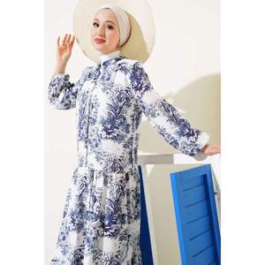 Filli Vestido Viscosa Estampado Floral Azul Marino - Product Image 2