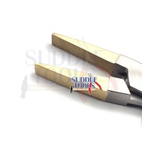 Pince à bec plat en laiton de 130 mm pour piercing corporel, outil en acier pour la fabrication de bijoux et le moulage de bijoux