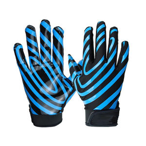 Gants de football américain en plein air pour adultes et enfants de conception personnalisée de haute qualité récepteur poignée latex imprimé fabricant d'approvisionnement direct - Product Image 3