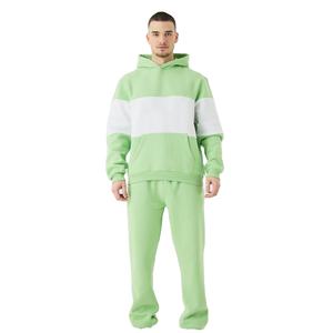 Ensemble de jogging unisexe en coton biologique survêtement personnalisé 100% survêtements en polaire avec logo pour l'hiver fabricants professionnels - Product Image 1