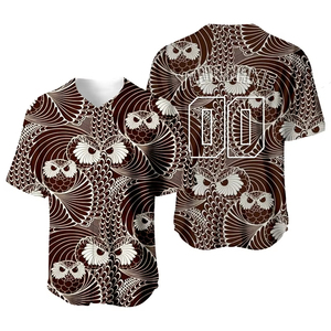 Venta al por mayor barato logotipo personalizado nombre deportes uniforme camisa transpirable bordado estilo béisbol y sóftbol Jersey - Product Image 1