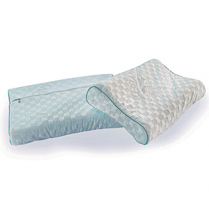 Almohada ergonómica moderna directa de fábrica, núcleo de espuma viscoelástica para Hotel, hogar, OEM, ODM, comodidad, diseño geométrico, refrigeración, venta al por mayor, a granel - Product Image 2