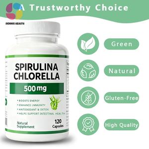 Non-Gmo <span class=keywords><strong>Spirulina</strong></span> Chlorella <span class=keywords><strong>Capsules</strong></span> Supplement - 120 Gemakkelijk Te Slikken <span class=keywords><strong>Capsules</strong></span> Voor Dagelijks Welzijn En Energie - Product Image 2