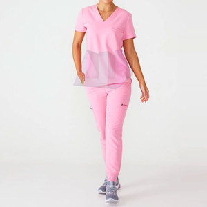 Combinaison de travail respirante et légère pour femmes, respectueuse de l'environnement, pour le personnel médical, avec tissu extensible, coupe élégante, détection des aiguilles - Product Image 1